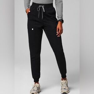 Bundle of 2 Fabletics High Rise Black Jogger Scrubs